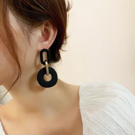 mat black × gold pierce