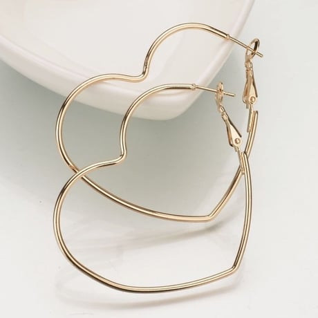 heart hoop pierce