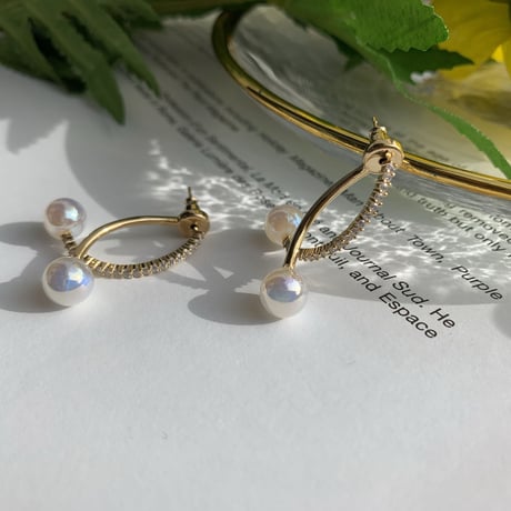 aurora pearl 2way pierce