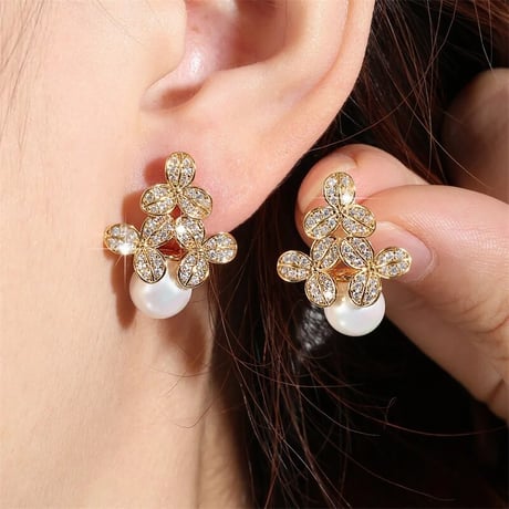 flower stone × pearl pierce