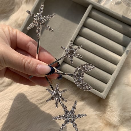 kirakira hair pin 4set