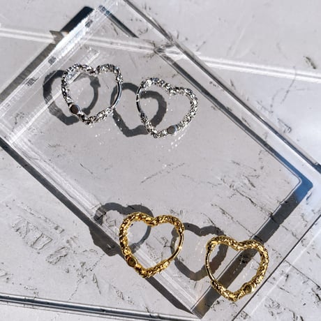 heart mini hoop pierce