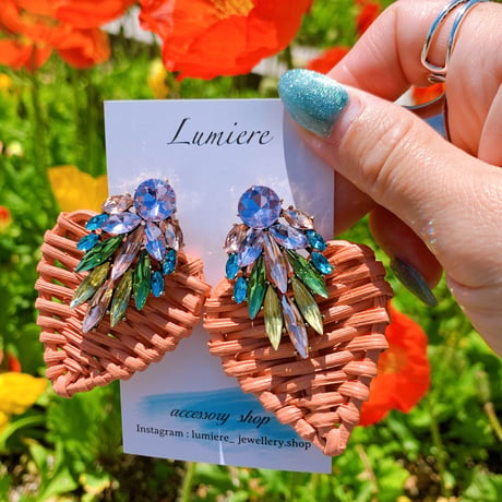 heart colorful bijou lantern pierce