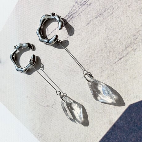 clear stone ear cuffs