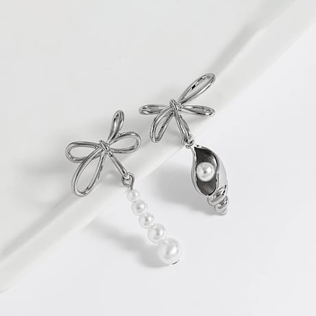 shell  pearl asymmetry pierce