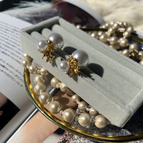 charm pearl catch pierce