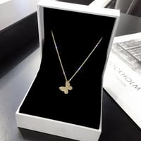 one point butterfly necklace