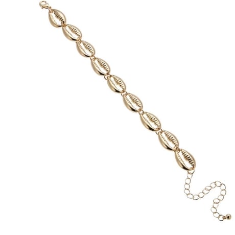 gold shell bracelet