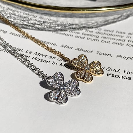 clover stone necklace