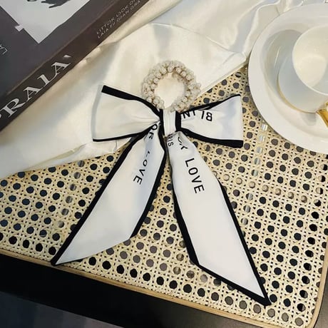 ribbon × pearl hair gom