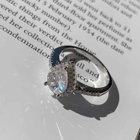 zirconia drop stone ring