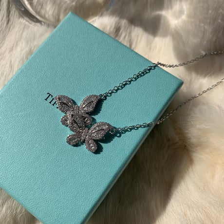 double butterfly necklace
