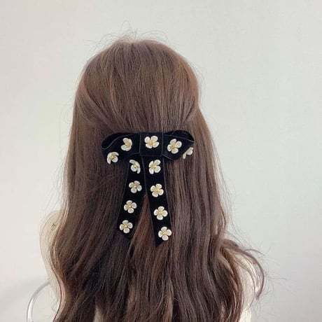 flower ribbon hair valetta