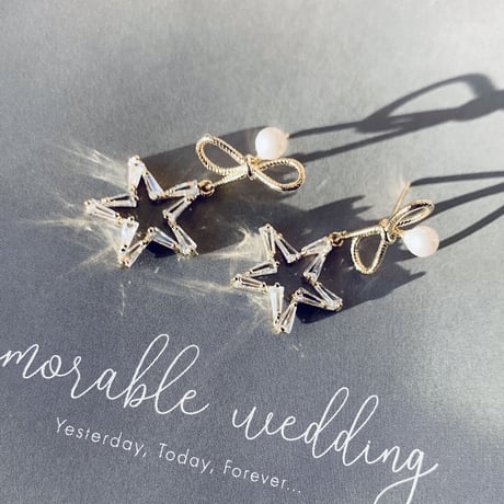 ribbon × star  pierce