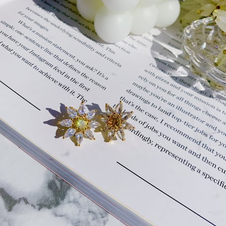 flower zirconia pierce