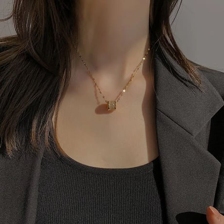 stone pipe necklace