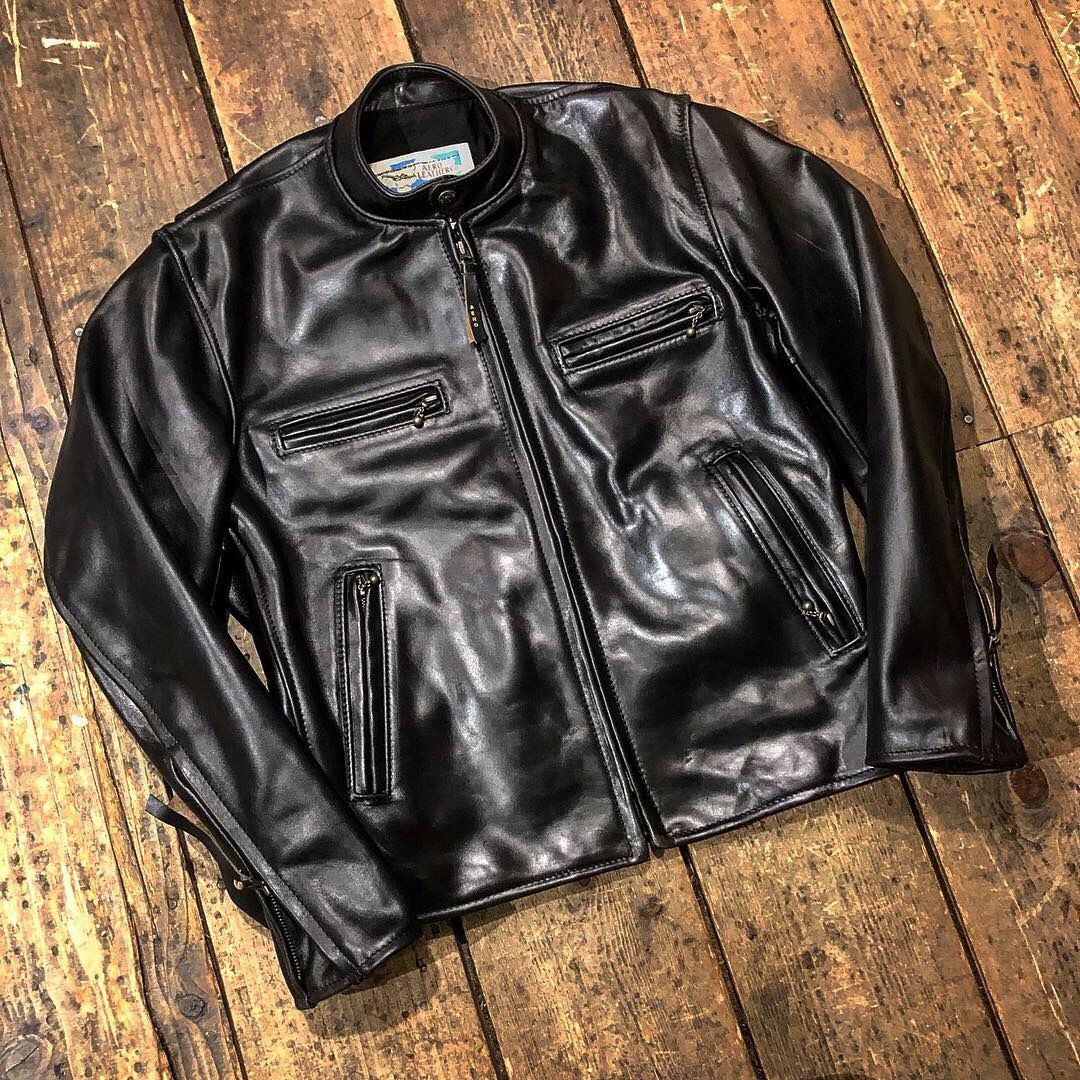 Aero Leather エアロレザー カフェレーサー 34 ホースハイド 馬革 楽天市場】エアロレザー AERO LEATHER ライダースジャケット