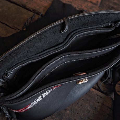 梟唄OWLSONG / DEER LEATHER SHOULDER BAG (GR-Special order)