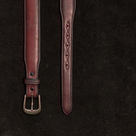 FUNNY /  1-1/2" TAPERED  BELT "LATIGO" (HANDDYED)