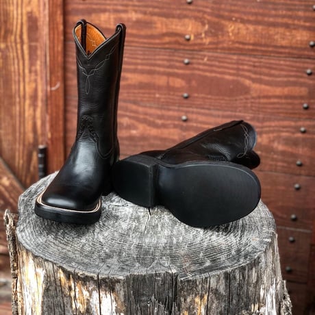 RIOS of MERCEDES / Crepe Roper Boots (BLACK/BLACK)