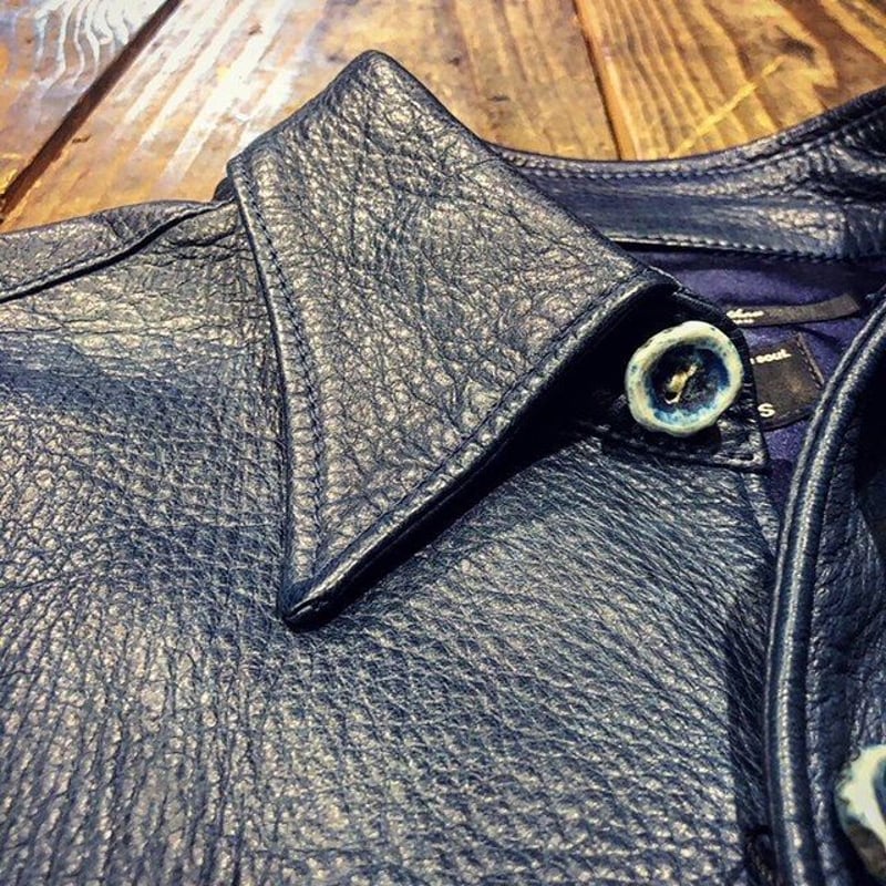 DEER HORN SMITH'S / EZO DEER LEATHER SHIRT | GO