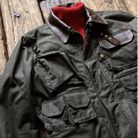 BiburyCourt / Waxedcotton fieldjacket