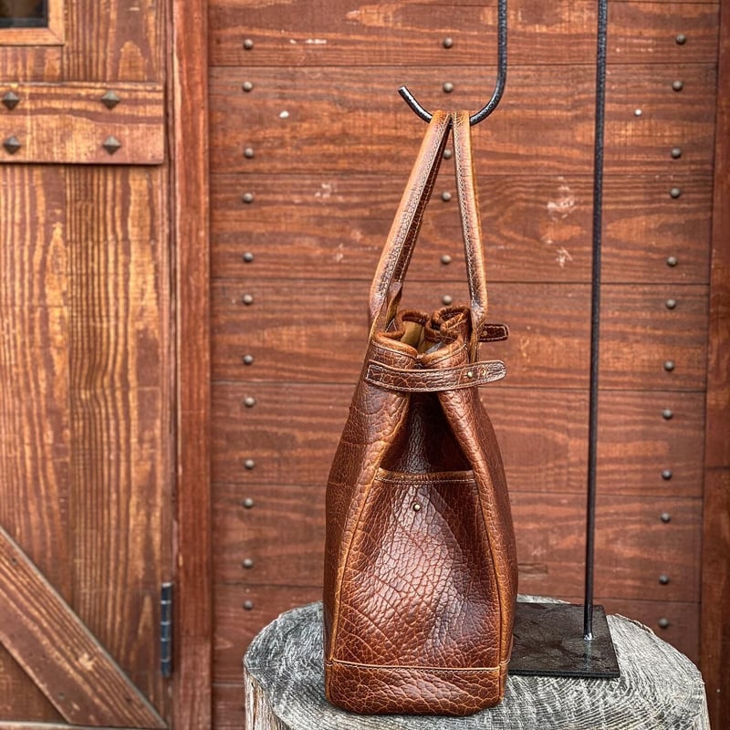 CORONADOLEATHER / AMERICAN BISON TOTE | GOLDRUS