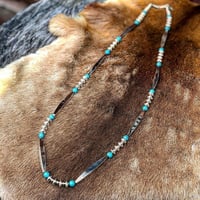 DUCK TAIL / SILVER BEADS NECKLACE（GOLD☆RUSH別注）