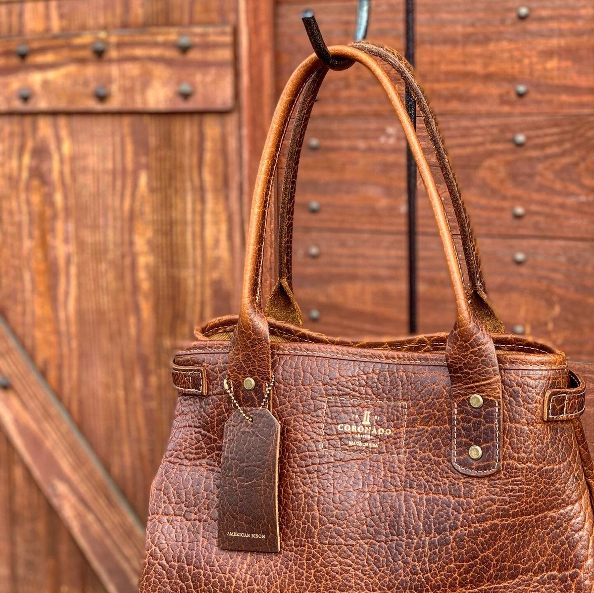 CORONADOLEATHER / AMERICAN BISON TOTE | GOLDRUS CORONADOLEATHER / AMERICAN BISON TOTE | GOLDRUS
