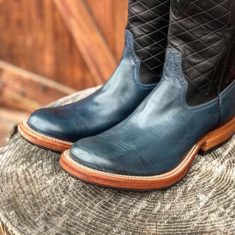 RIOS of MERCEDES / Grip Rabber Sole Boots (NAVY / BLACK)