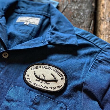 DEER HORN SMITH'S / SHORT SLEEVE WORK SHIRT (INDIGO)