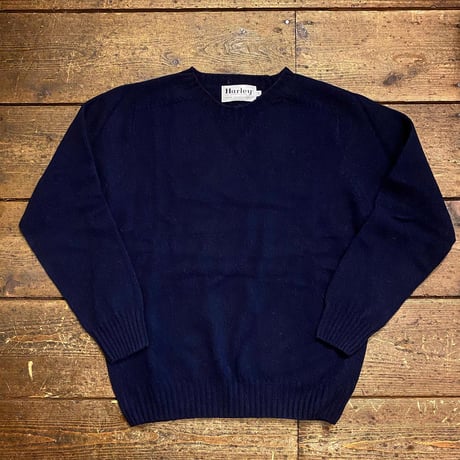 Harley Of Scotland / LAMBS WOOL CREW NECK SWEATER