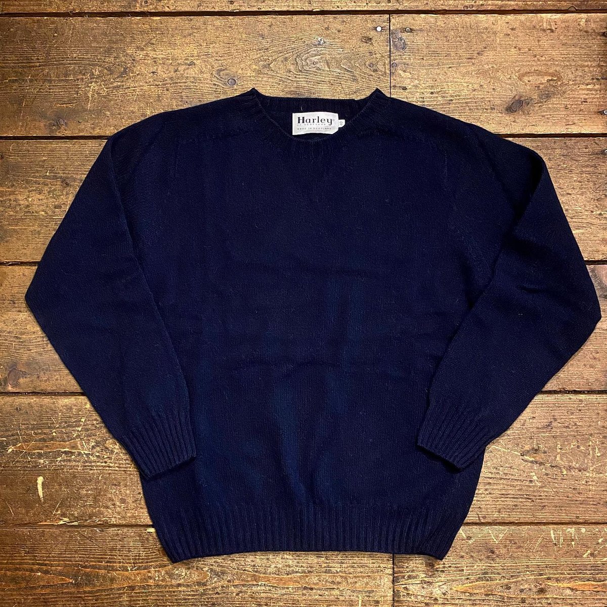 Harley Of Scotland / LAMBS WOOL CREW NECK SWEAT
