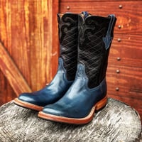 RIOS of MERCEDES / Grip Rabber Sole Boots (NAVY / BLACK)