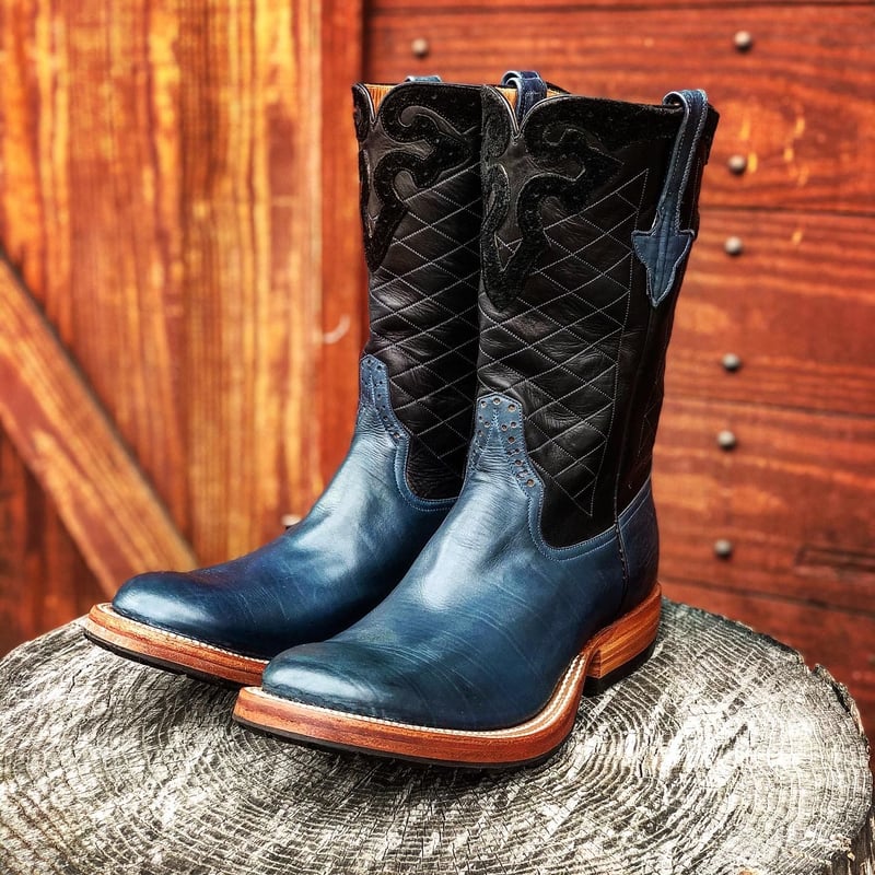 RIOS of MERCEDES / Grip Rabber Sole Boots (NAVY