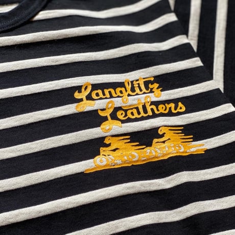 Langlitz Leathers / Border Short Sleeve T-shirt(Type-A)