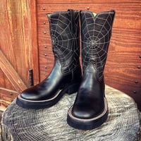 RIOS of MERCEDES / Crepe Sole Roper Boots(spider's web）