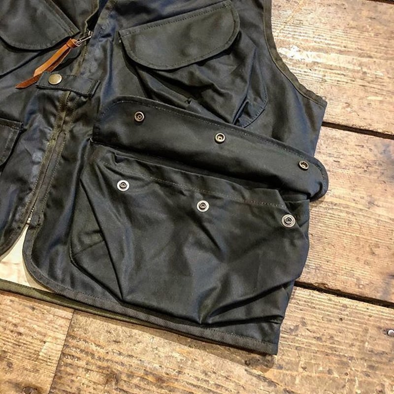 Waxed cotton hot sale hunting vest