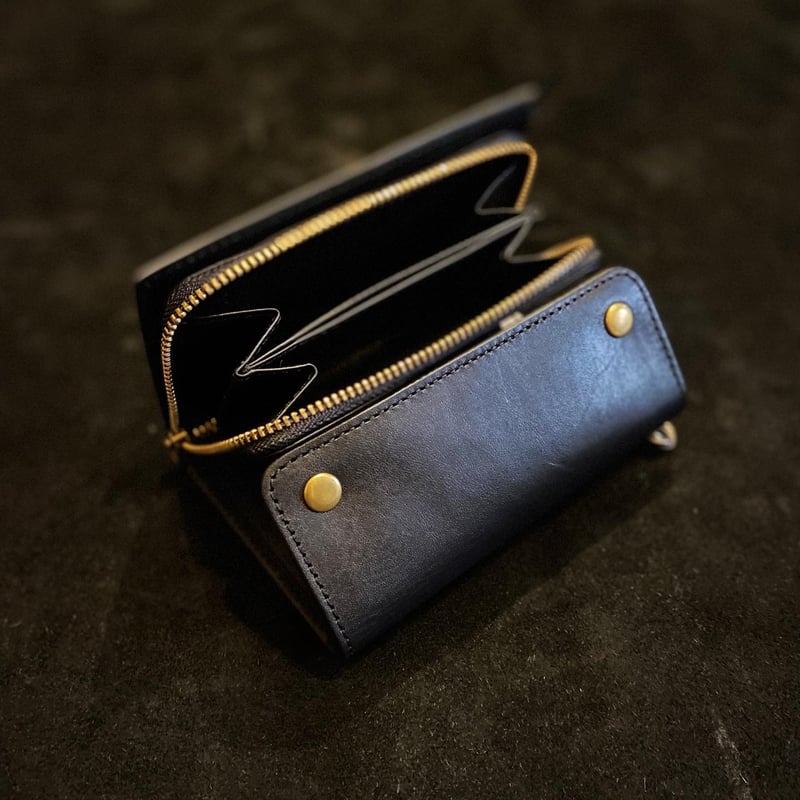 BACKDROP Leathers / MIDDLE BILL WALLET | GOLDRU