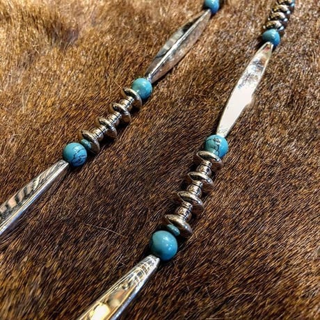 DUCK TAIL / SILVER BEADS NECKLACE（GOLD☆RUSH別注）