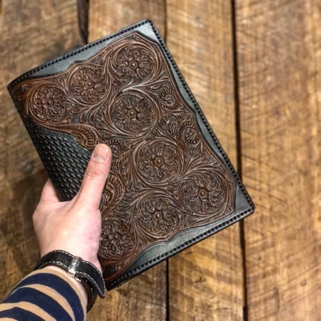 DEER HORN SMITHS Leather / C-NOTE BOOK COVER(A５）