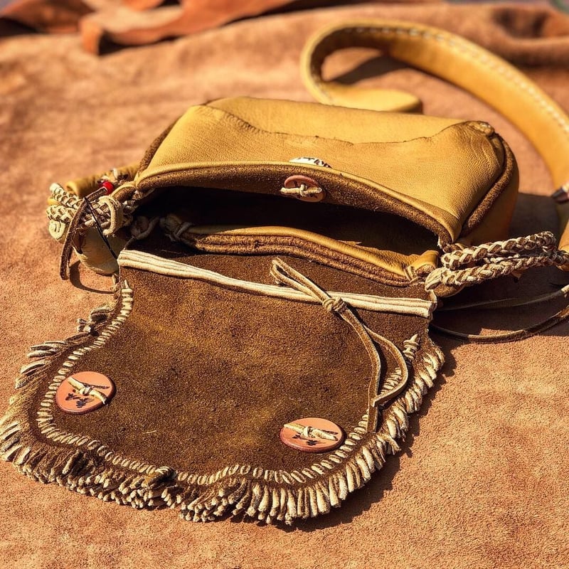 OWLSONG 梟唄 オウルソング メディスンバッグ 梟唄OWLSONG／DEER LEATHER MEDICINE BAG 