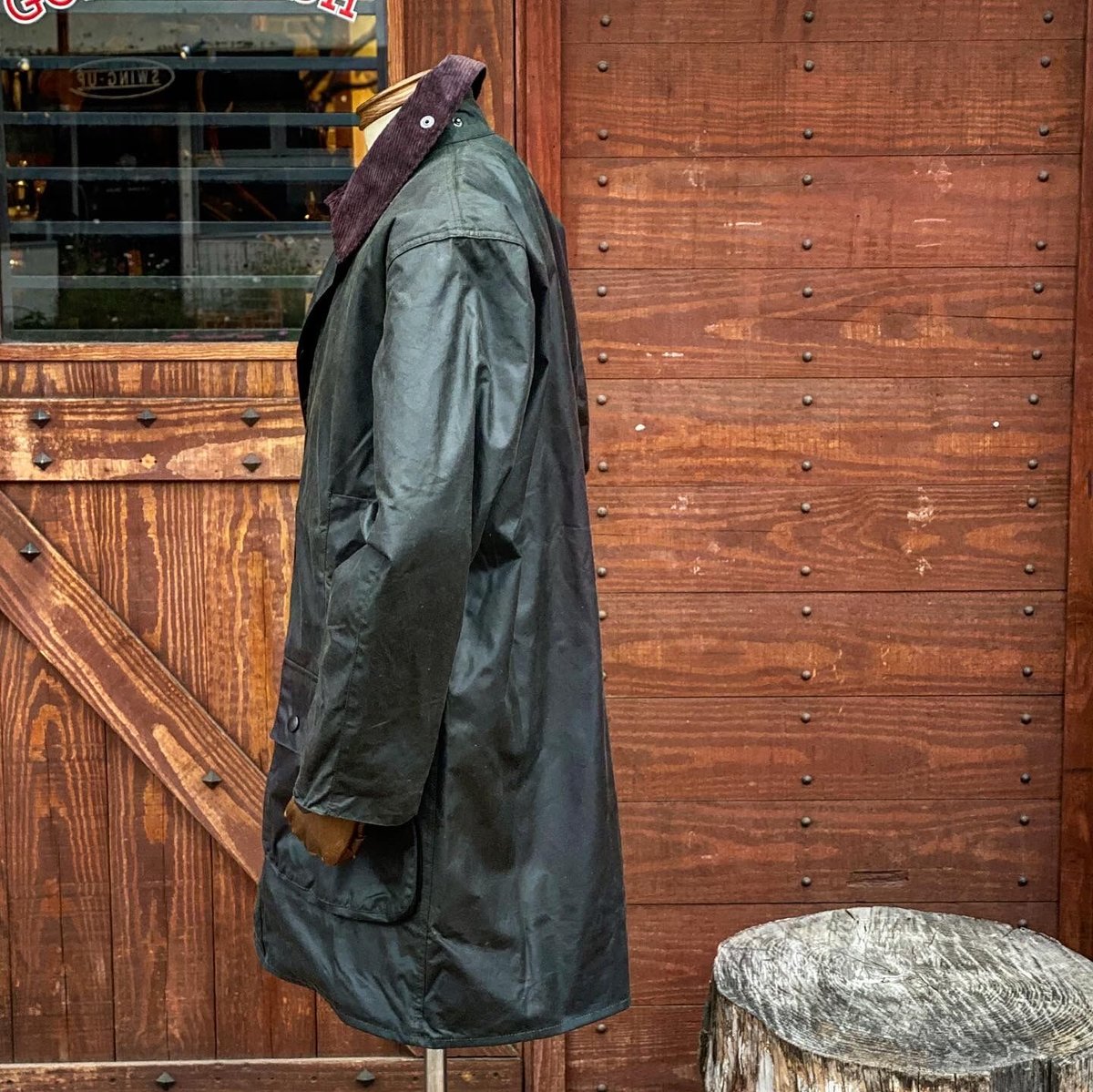 BARBOUR BORDER バブアー ボーダー36 ネイビー レインコート Barbour