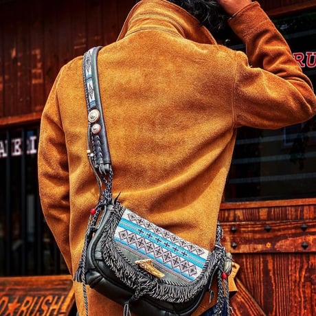 梟唄OWLSONG / DEER SKIN SHOULDER BAG(GR Specialorder)