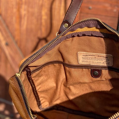 CORONADO LEATHER / AMERICAN BISON SHOULDER BRIEFCASE