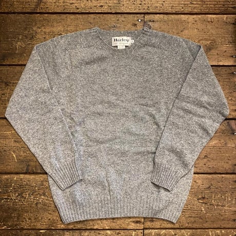 Harley Of Scotland / LAMBS WOOL CREW NECK SWEATER