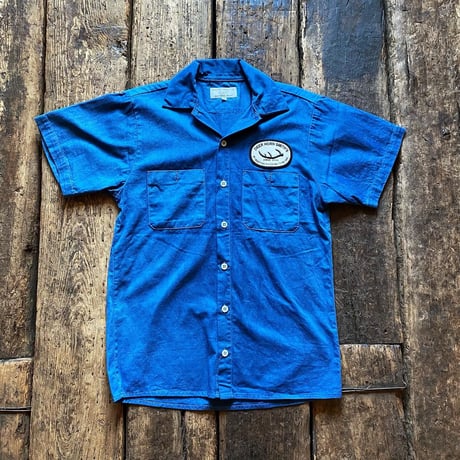 DEER HORN SMITH'S / SHORT SLEEVE WORK SHIRT (INDIGO)
