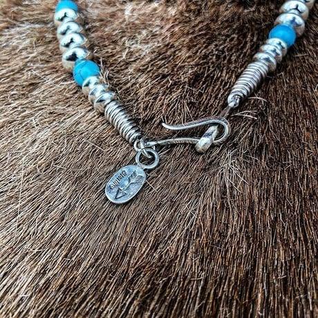 DUCK TAIL / SILVER BEADS NECKLACE（GOLD☆RUSH別注）