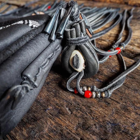 梟唄OWLSONG / DEER LEATHER BEADING BAG SETUP