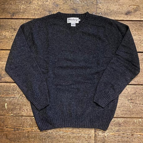 Harley Of Scotland / LAMBS WOOL CREW NECK SWEATER
